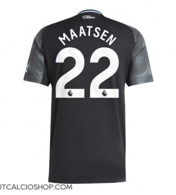 Aston Villa Ian Maatsen #22 Seconda Maglia 2025-26 Manica Corta